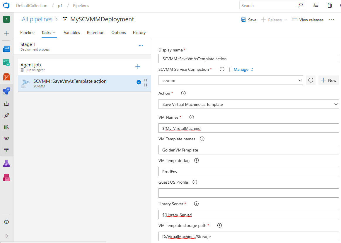 SCVMM Start VM