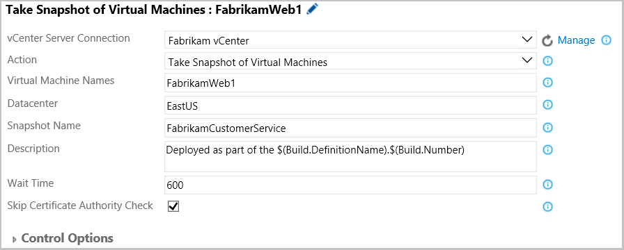 Snapshot VMware VMs