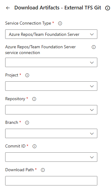 External TFS Git inputs